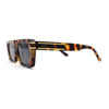 Retro Flat Top Mod Narrow Rectangular Fashion Sunglasses