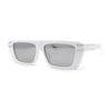 Retro Flat Top Mod Narrow Rectangular Fashion Sunglasses