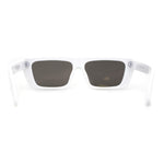 Retro Flat Top Mod Narrow Rectangular Fashion Sunglasses