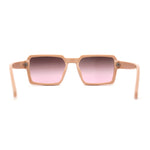 Mod Thin Plastic Squared Horned Sunglasses