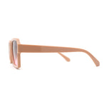 Mod Thin Plastic Squared Horned Sunglasses