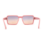 Mod Thin Plastic Squared Horned Sunglasses