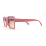 Mod Thin Plastic Squared Horned Sunglasses