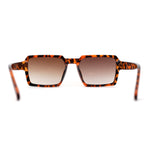 Mod Thin Plastic Squared Horned Sunglasses