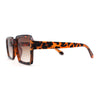 Mod Thin Plastic Squared Horned Sunglasses