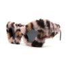 Super Unique Fur Covered Cat Eye Plastic Sunglasses