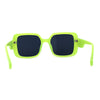 Womens Minimalist Chic Large Rounded Rectangle Fashion Sunglasses