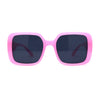 Womens Minimalist Chic Large Rounded Rectangle Fashion Sunglasses