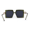 Womens Luxury Designer Square Butterfly Chic Sunglasses