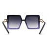 Womens Luxury Designer Square Butterfly Chic Sunglasses