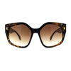 Womens Oversize Pentagon Size Lens Thic Horn Rim Vintage Style Sunglasses