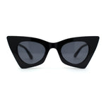 Wave Arm Squared 80s Geometric Cat Eye Mod Sunglasses
