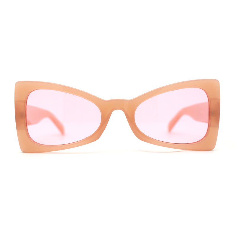 Womens Retro Bow Shape Narrow Butterfly Plastic Sunglasses