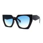 Womens Squared Butterfly Oversize Cat Eye Retro Sunglasses