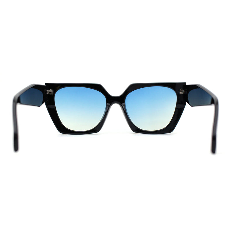 Womens Squared Butterfly Oversize Cat Eye Retro Sunglasses