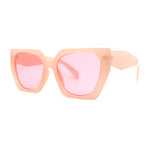 Womens Squared Butterfly Oversize Cat Eye Retro Sunglasses