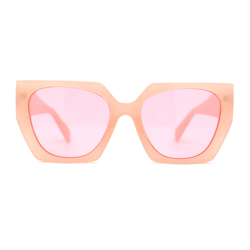 Womens Squared Butterfly Oversize Cat Eye Retro Sunglasses