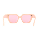 Womens Squared Butterfly Oversize Cat Eye Retro Sunglasses