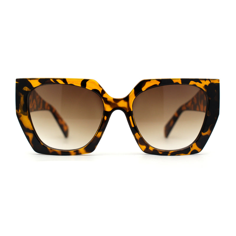 Womens Squared Butterfly Oversize Cat Eye Retro Sunglasses