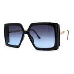 Womens Oversized Rectangle Butterfly Fashion Designer Sunglasses