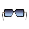 Womens Oversized Rectangle Butterfly Fashion Designer Sunglasses