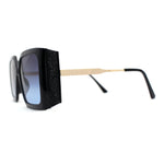 Womens Oversized Rectangle Butterfly Fashion Designer Sunglasses