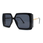 Womens Oversized Rectangle Butterfly Fashion Designer Sunglasses