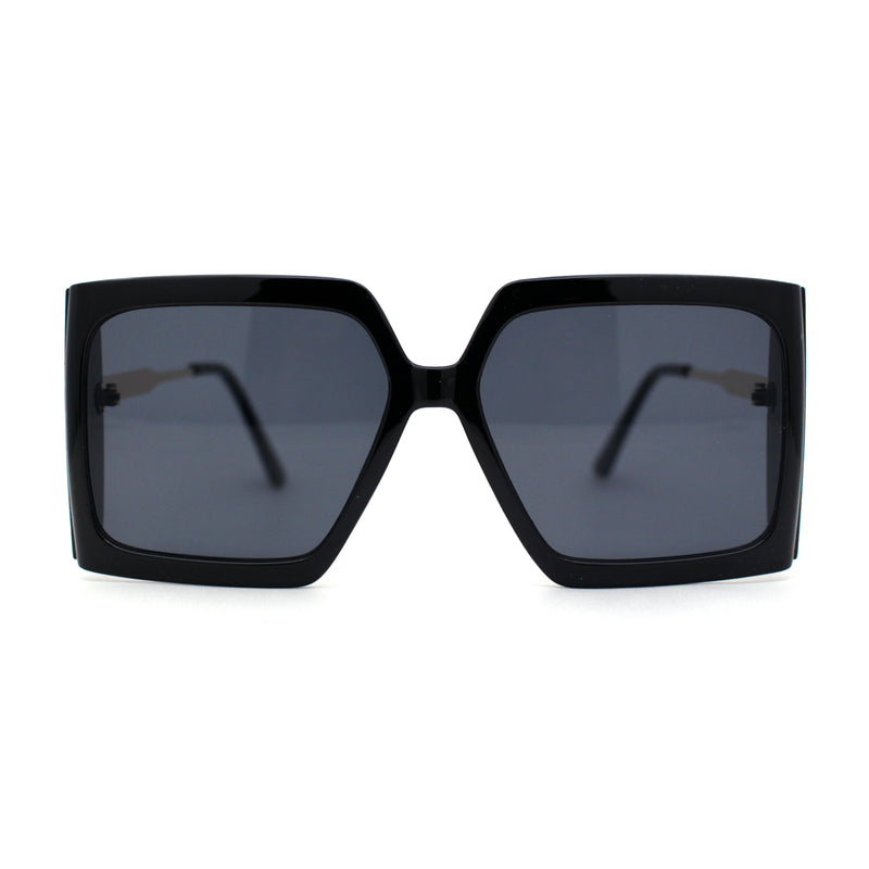 Womens Oversized Rectangle Butterfly Fashion Designer Sunglasses