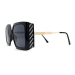 Womens Oversized Rectangle Butterfly Fashion Designer Sunglasses