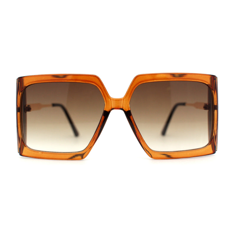 Womens Oversized Rectangle Butterfly Fashion Designer Sunglasses