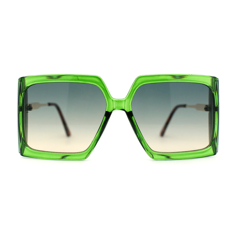 Womens Oversized Rectangle Butterfly Fashion Designer Sunglasses