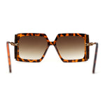 Womens Oversized Rectangle Butterfly Fashion Designer Sunglasses