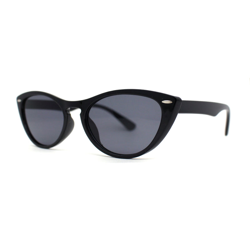 Womens Keyhole Cat Eye Retro Hipster Plastic Sunglasses