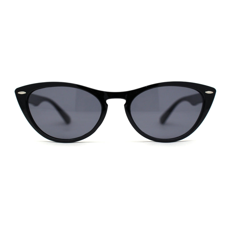 Womens Keyhole Cat Eye Retro Hipster Plastic Sunglasses