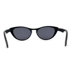 Womens Keyhole Cat Eye Retro Hipster Plastic Sunglasses