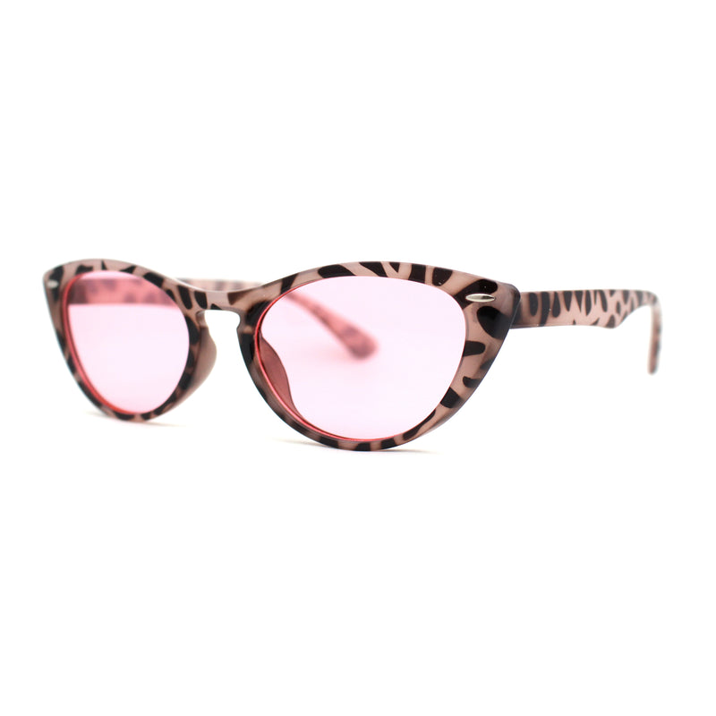 Womens Keyhole Cat Eye Retro Hipster Plastic Sunglasses