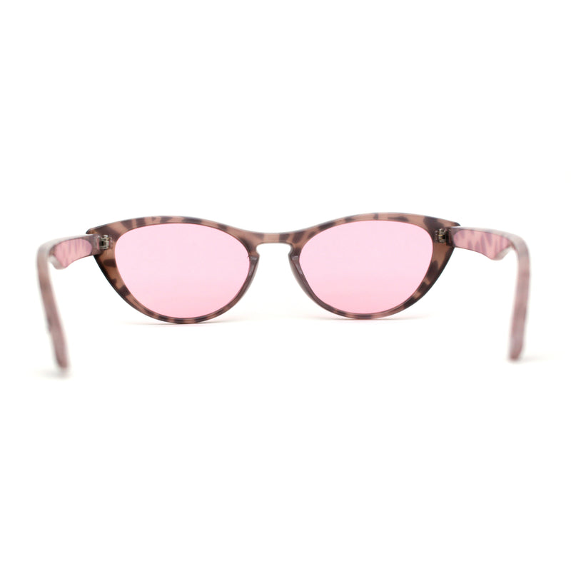 Womens Keyhole Cat Eye Retro Hipster Plastic Sunglasses