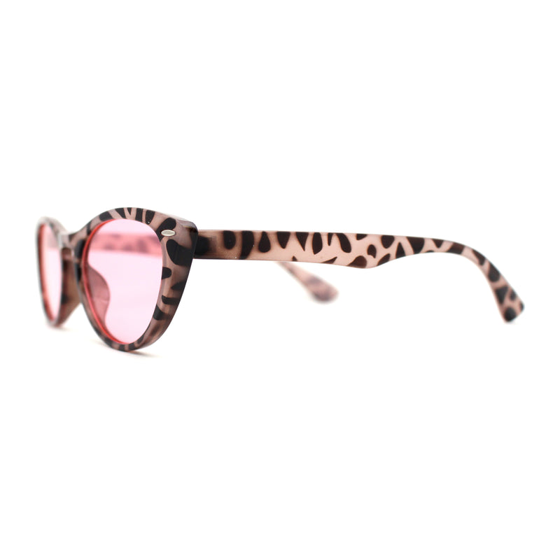 Womens Keyhole Cat Eye Retro Hipster Plastic Sunglasses