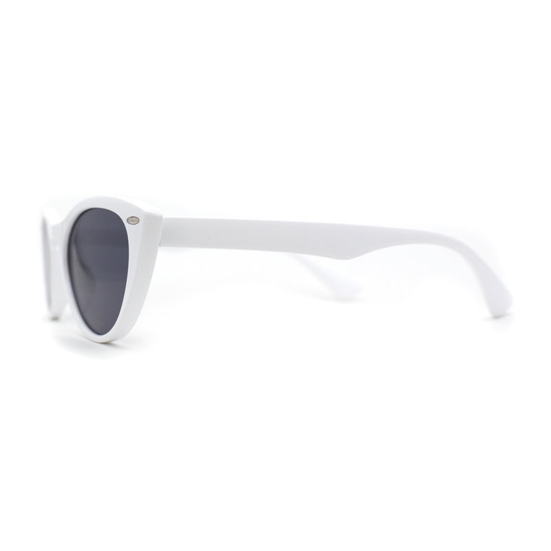 Womens Keyhole Cat Eye Retro Hipster Plastic Sunglasses