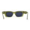 Classically Square Narrow Rectangle Plastic Womens Sunglasses
