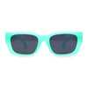 Classically Square Narrow Rectangle Plastic Womens Sunglasses