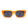 Classically Square Narrow Rectangle Plastic Womens Sunglasses