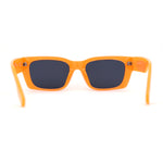 Classically Square Narrow Rectangle Plastic Womens Sunglasses