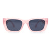 Classically Square Narrow Rectangle Plastic Womens Sunglasses