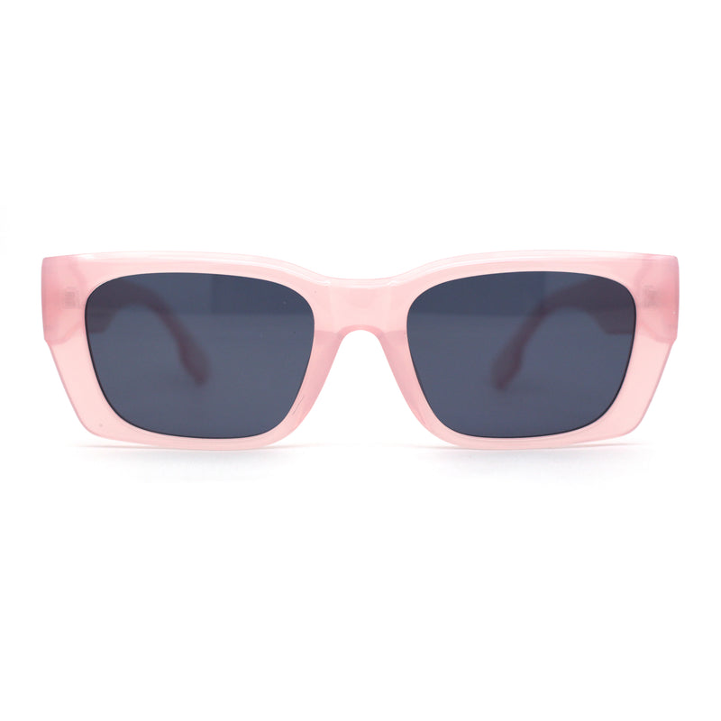 Classically Square Narrow Rectangle Plastic Womens Sunglasses