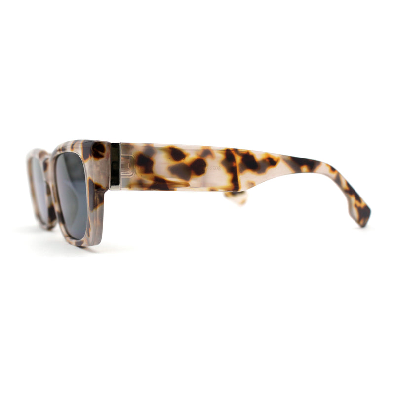 Iconic Retro Square Narrow Rectangle Plastic Womens Sunglasses