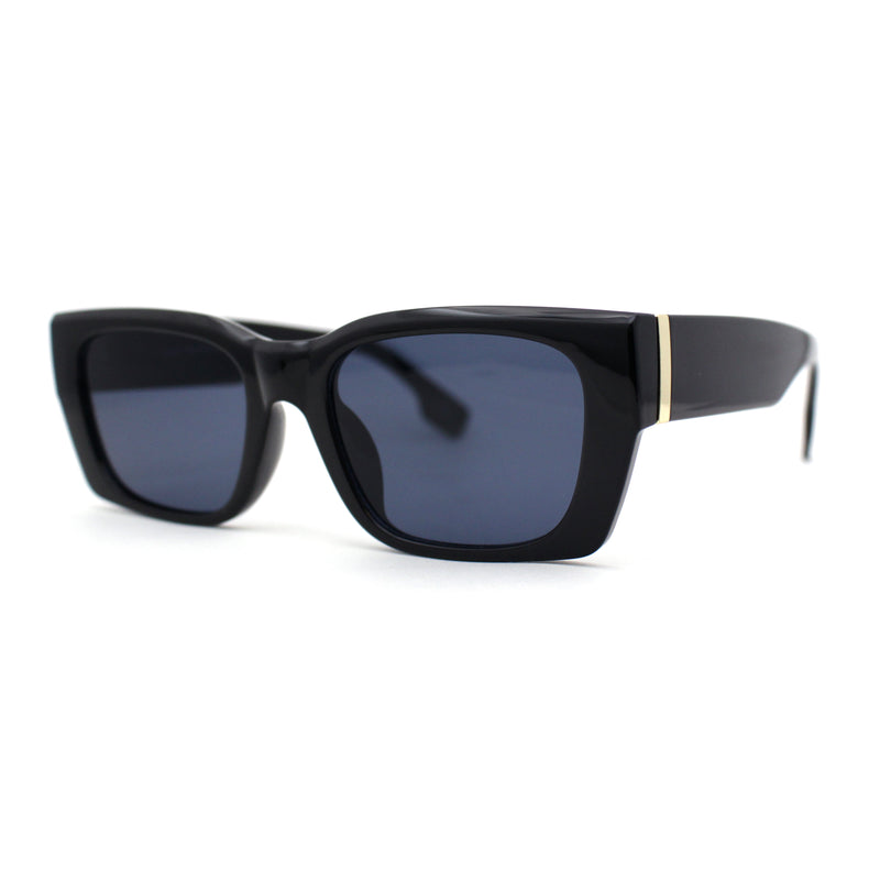 Iconic Retro Square Narrow Rectangle Plastic Womens Sunglasses