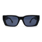 Iconic Retro Square Narrow Rectangle Plastic Womens Sunglasses
