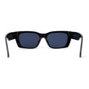 Iconic Retro Square Narrow Rectangle Plastic Womens Sunglasses