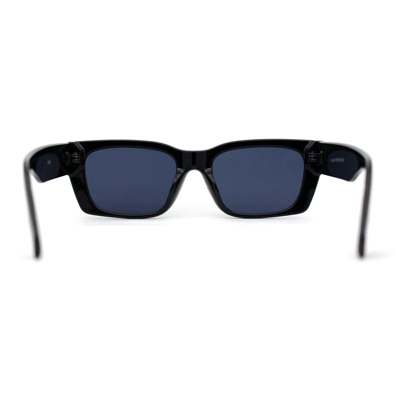 Iconic Retro Square Narrow Rectangle Plastic Womens Sunglasses